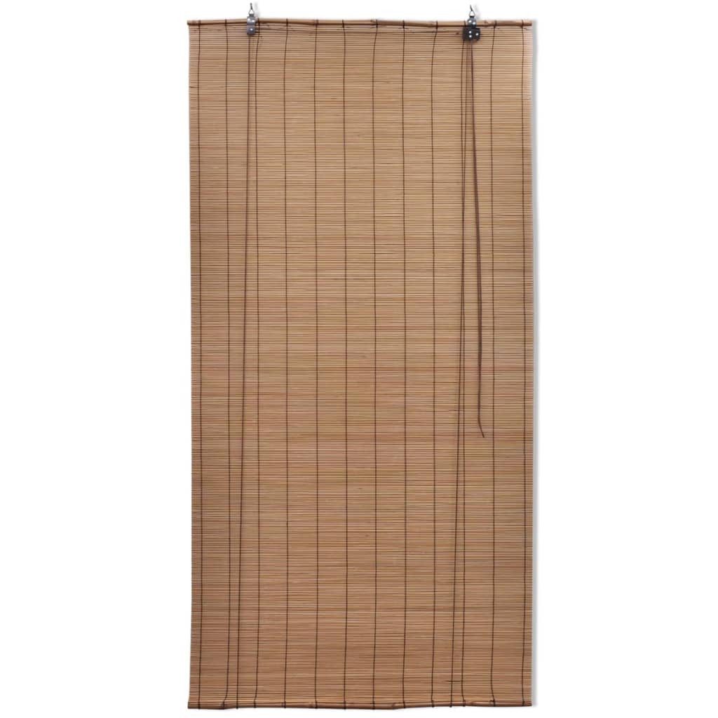 Rollo Bambusrollo Sichtschutz 100 x 160 cm Braun, furnicato