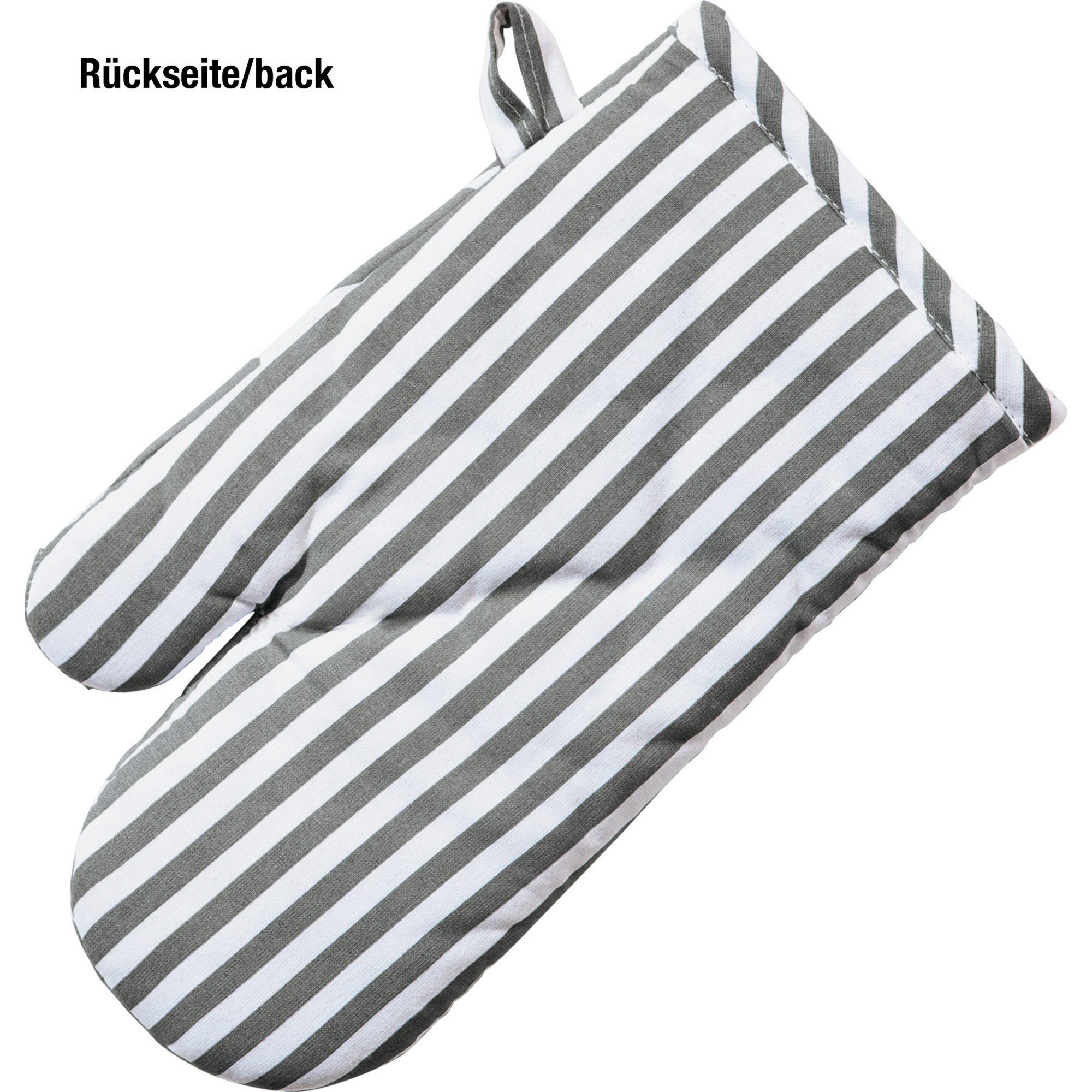 REDBEST Topflappen Wende-Ofenhandschuh, Streifen/Sterne – Bild 3 von 5