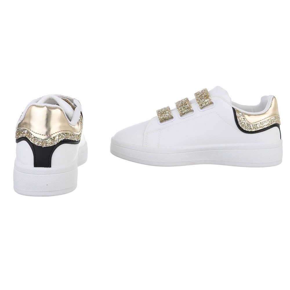 Ital-Design Damen Low-Top Freizeit Sneaker (88519289) Flach Sneakers Low in Weiß – Bild 5 von 5
