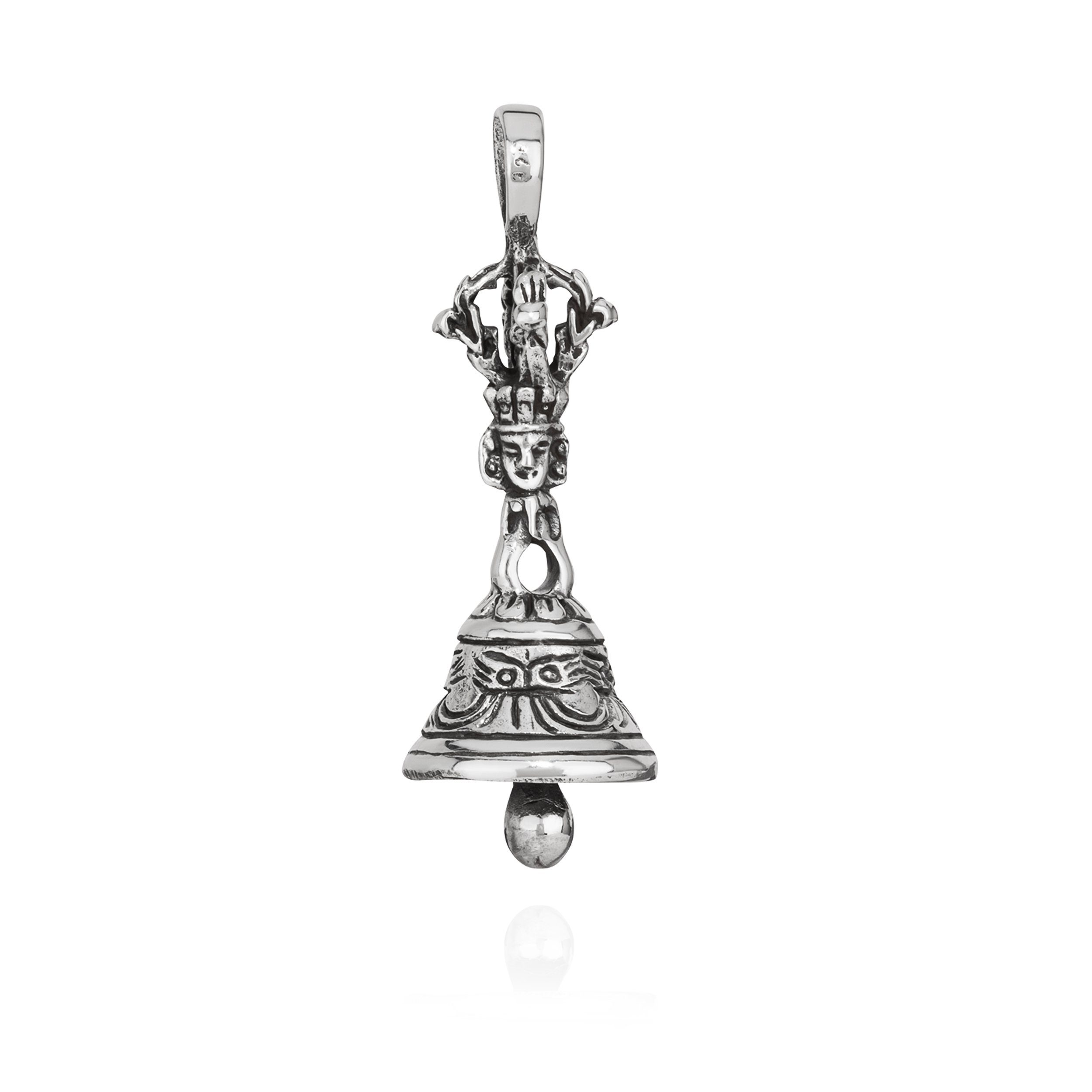 Kettenanhänger Kettenanhänger Glocke 925 Silber 30x11mm Silberanh