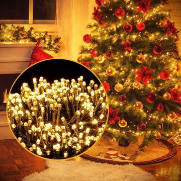 Elegear LED-Lichterkette LED-Lichtervorhang, LED Weihnachtsbeleuchtung mit Memory-Funktion, 2000-flammig, 8 Modi, für Weihnachtsdeko Innen/Außen