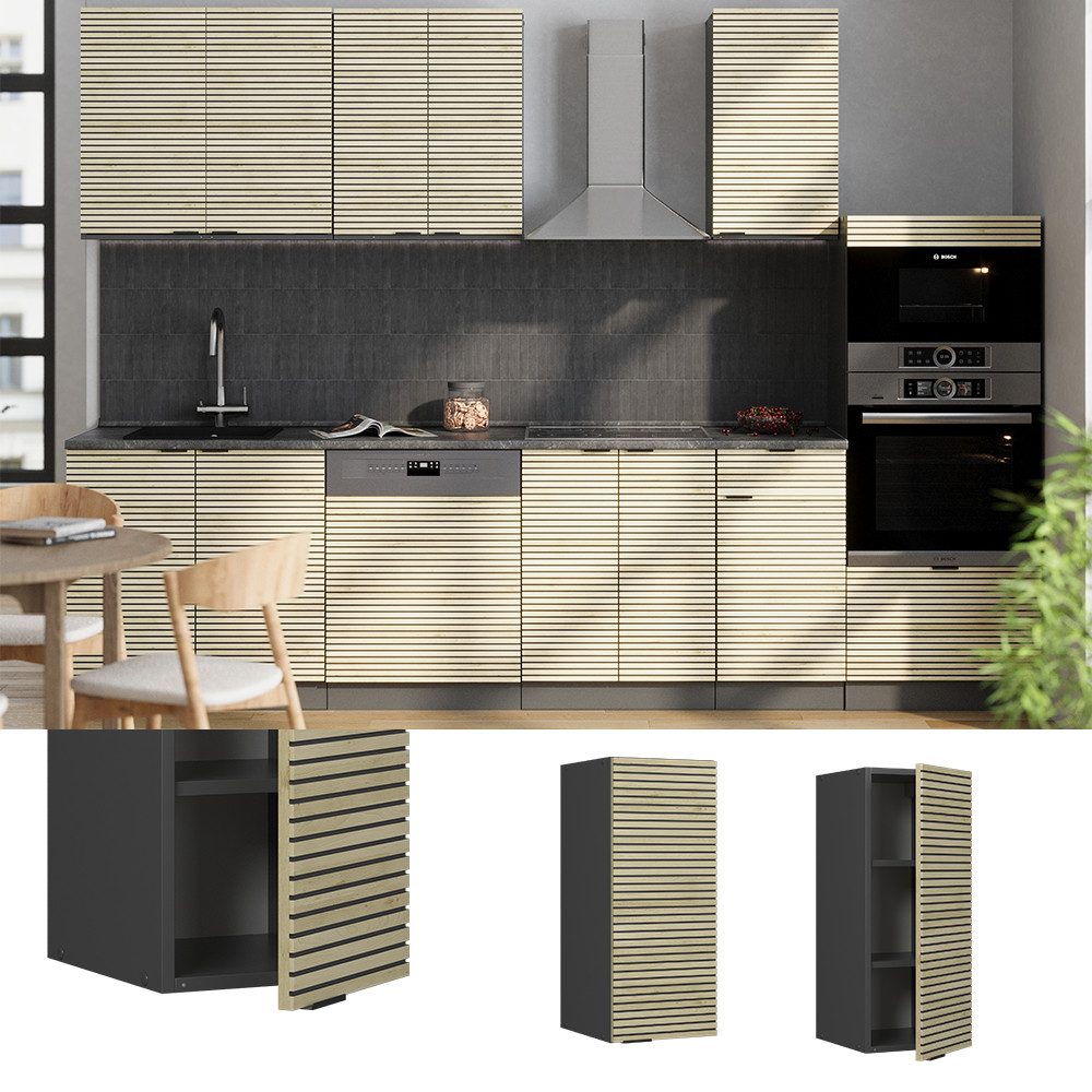 Vicco Hängeschrank Fame-Line, Eiche Paneel/Anthrazit, 30 günstig online kaufen