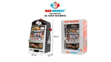 Mad Monkey Spardose Slotmaschinen Spielautomat als Spardose (inkl. Licht und Sound), Spardose im Slotmaschinen-Design