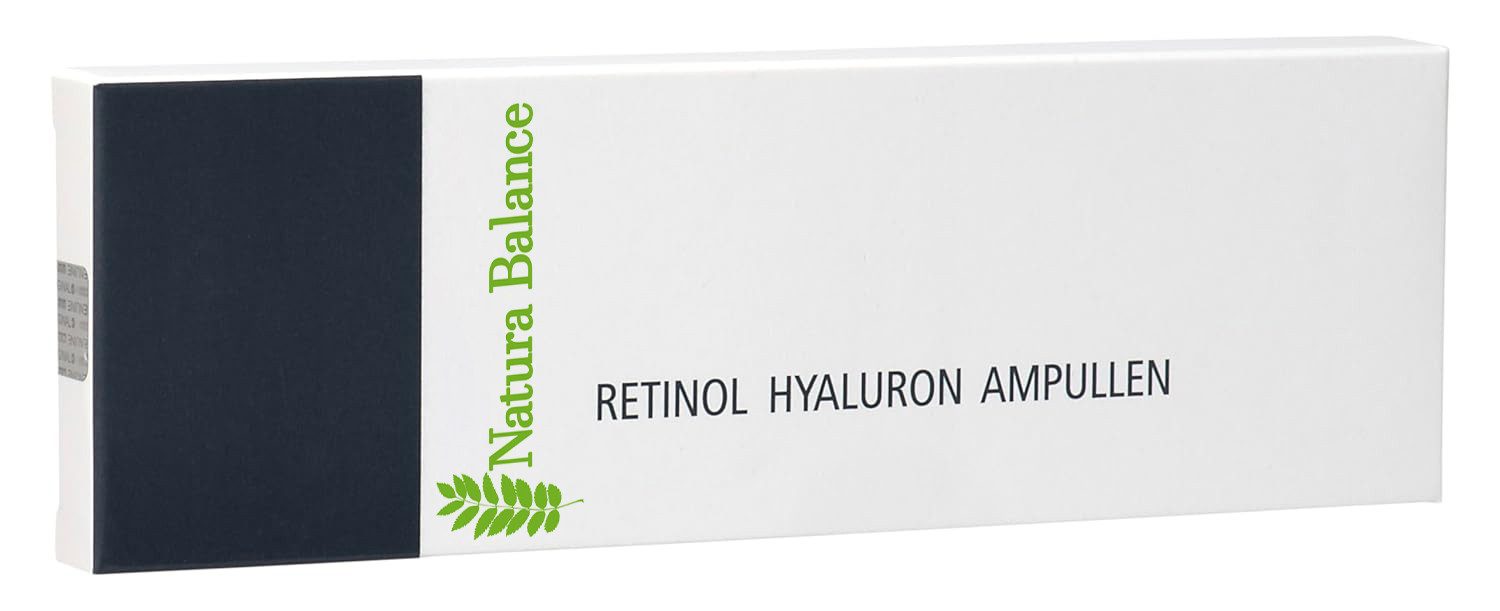 Natura Balance Gesichtspflege 15x 2ml Retinol Hyaluron Ampullen Hyaluronsäure B5 Vitamin A, 15x 2ml