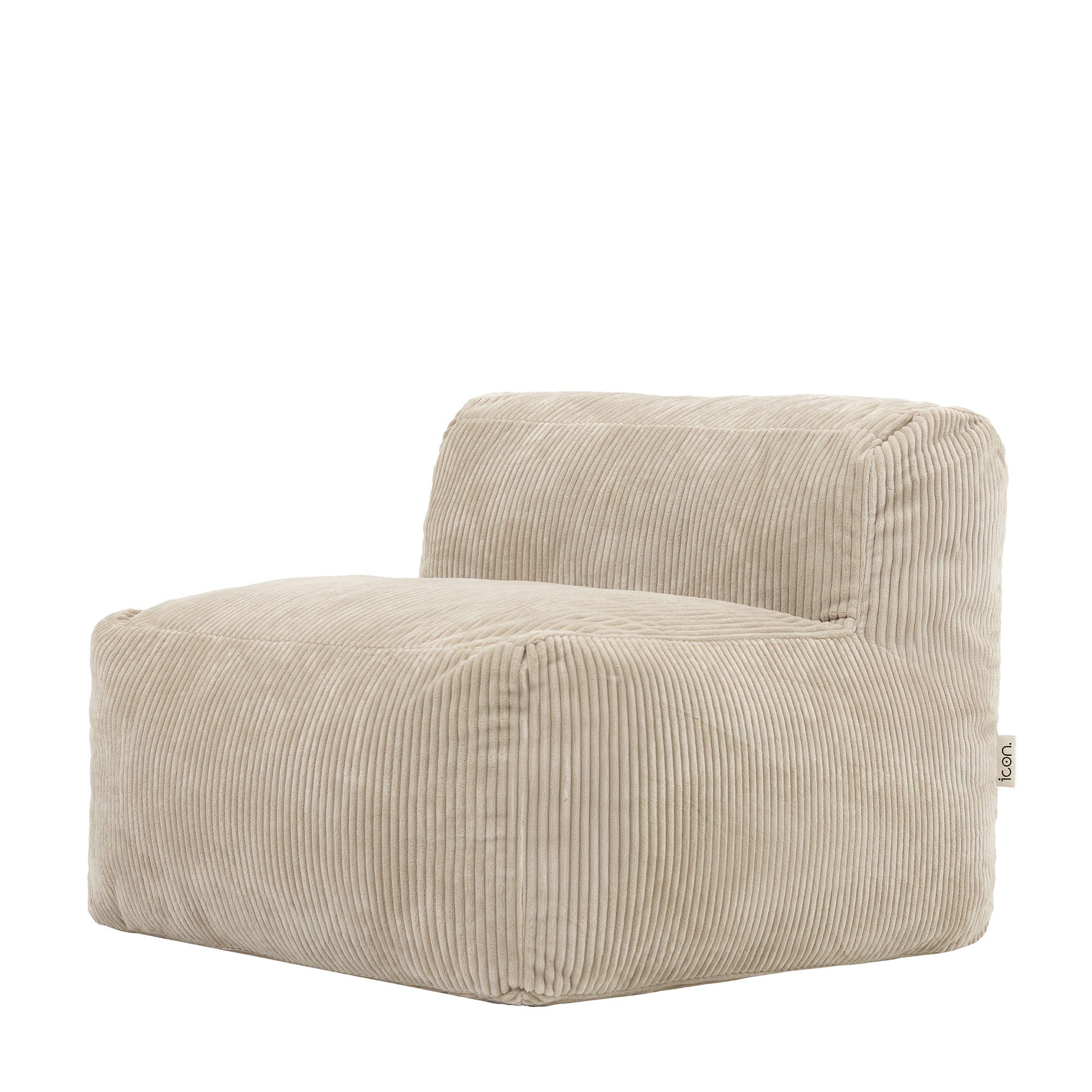 icon Sitzsack Modulares Sessel aus Cord Flauschig „Zen“, Schaumstoff Füllun günstig online kaufen