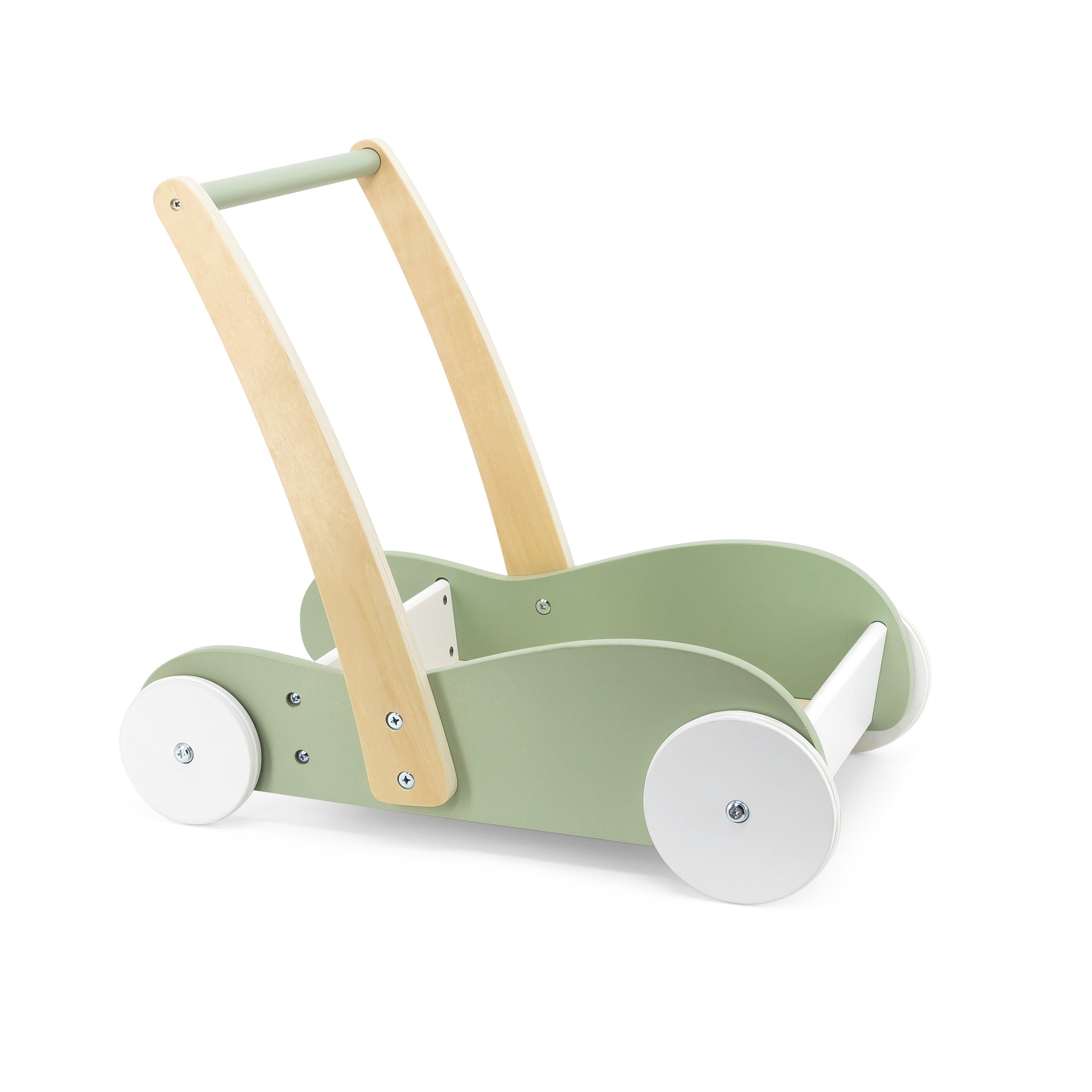 LeNoSa Lauflernwagen PolarB Holz Lauflernhilfe • Mint Walker Baby