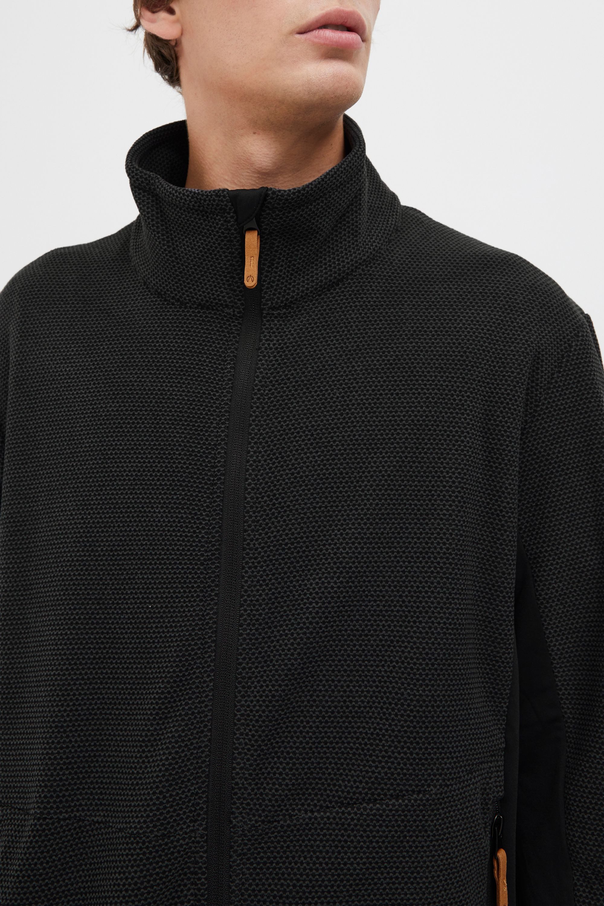 North Bend Fleecejacke NBHelgo M Atmungsaktive Fleecejacke mit Stehkragen