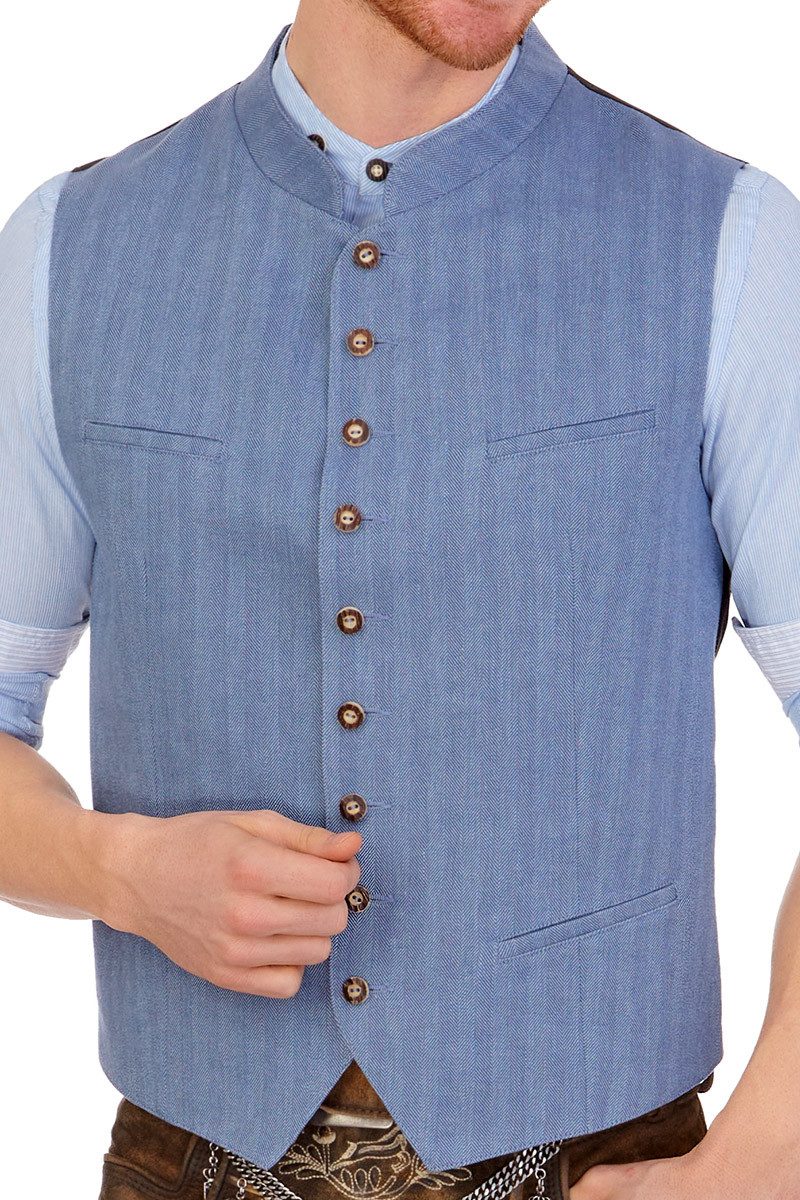 Hammerschmid Trachtenweste Trachtenweste - NIKLAS - mittelgrau, mittelblau