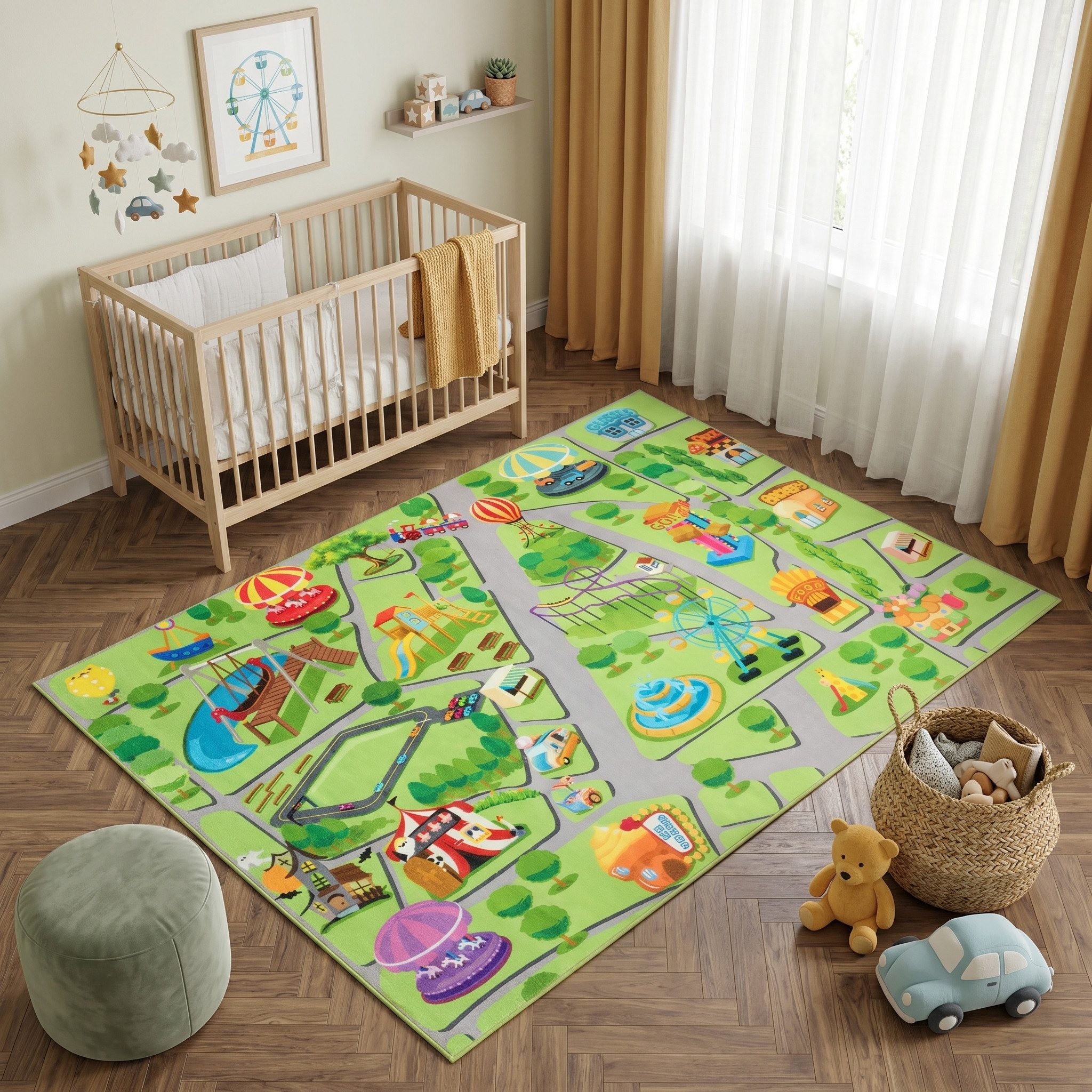 Tapiso Kinderteppich KIDS, rechteckig, Höhe: 6 mm, rutschhemmend