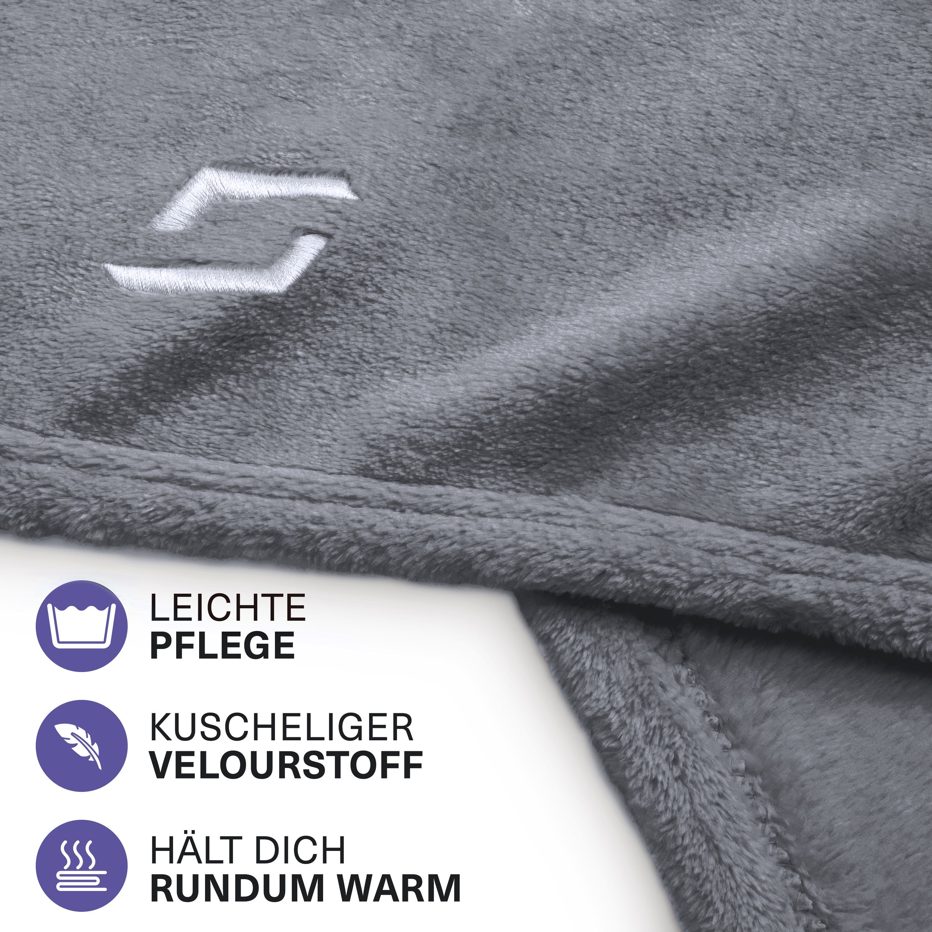 Styngard Reisekissen Toronto, 2 in 1 Verwandlungsdecke mit Fußtasche