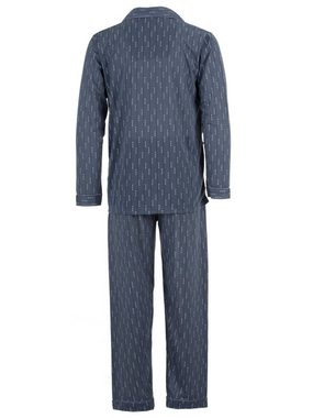 Lucky Schlafanzug Pyjama Set Langarm - Kragen Classic