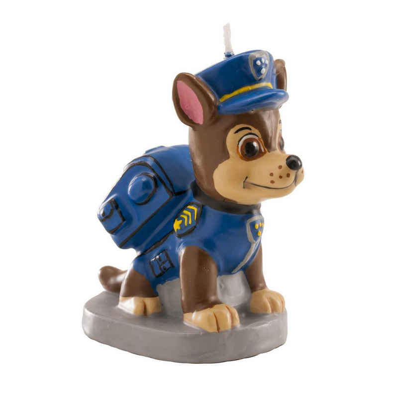 deKora Geburtstagskerze, Geburtstagskerze Paw Patrol Polizeihund als Tortendeko, 7cm