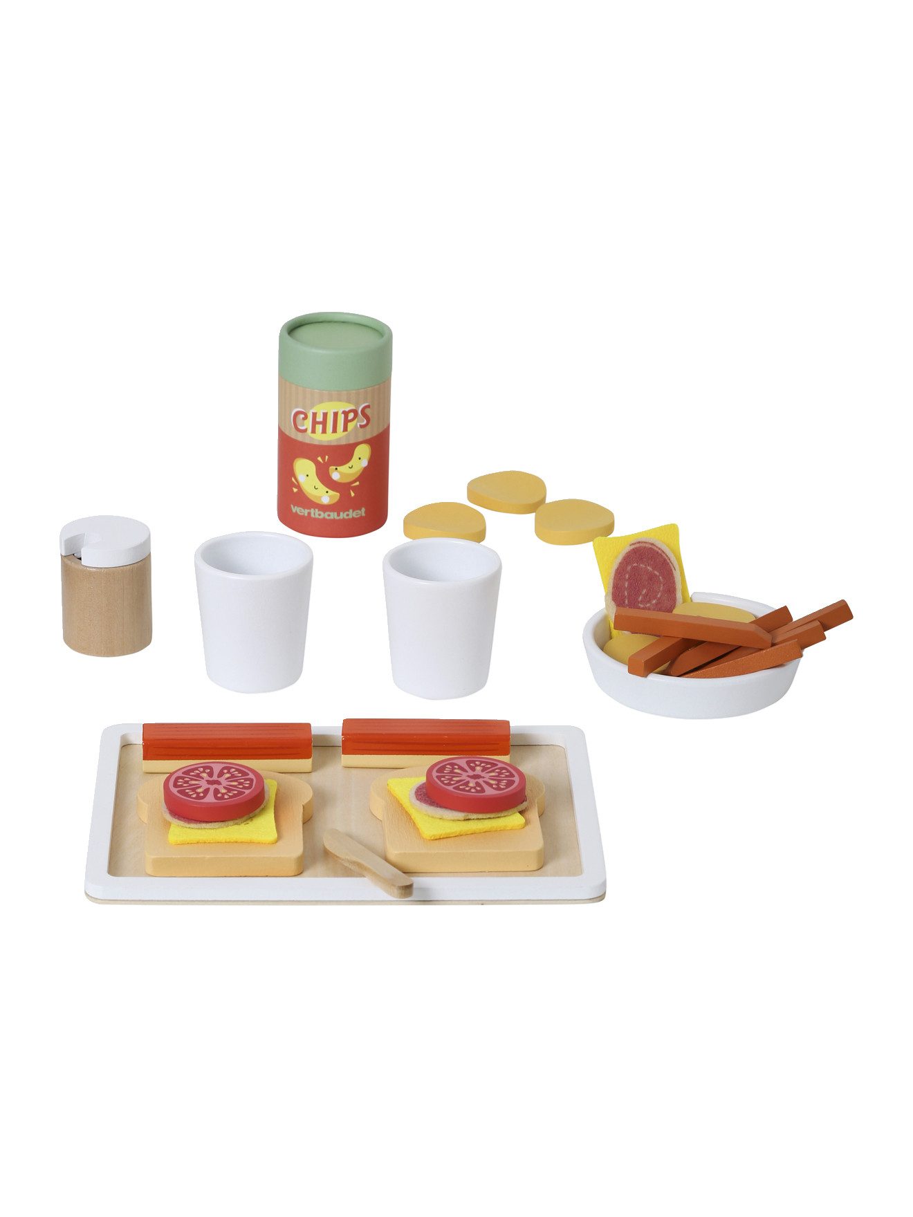 vertbaudet Spielküche Kinder Snack-Set, Holz FSC® Holz