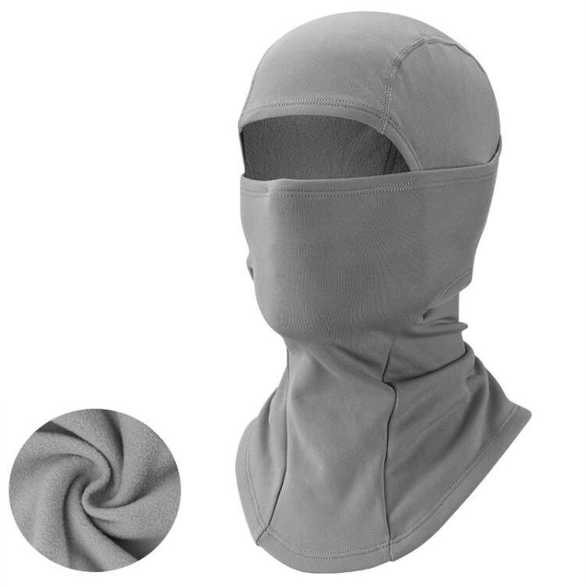 Discaver Modeschal Warme winddichte Maske für den Winter im Freien grau