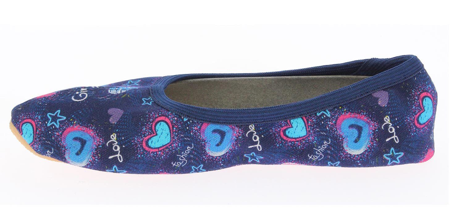 Beck Schläppchen Girls Gymnastikschuh rutschfeste Laufsohle, Made in Germany