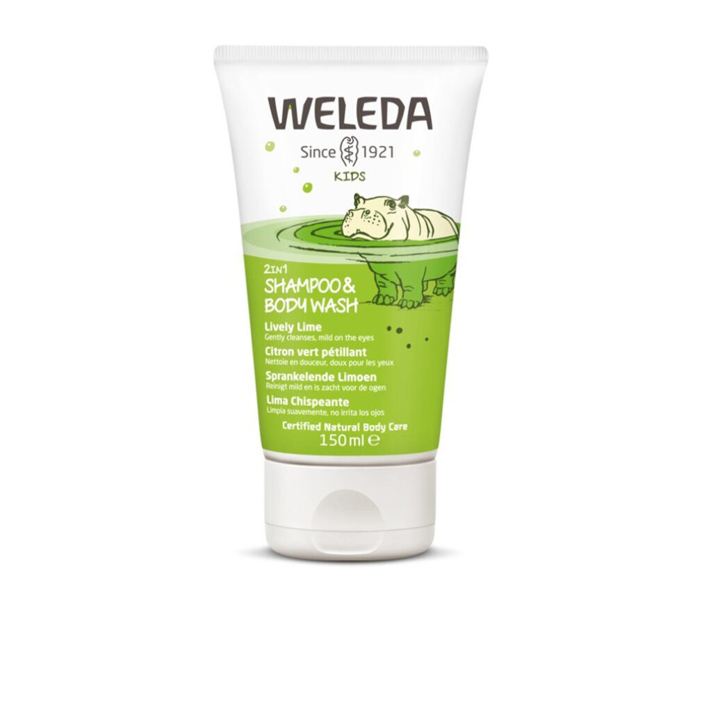 WELEDA Duschgel Kids Shampoo & Shower 2in1 Limette, 150 ml