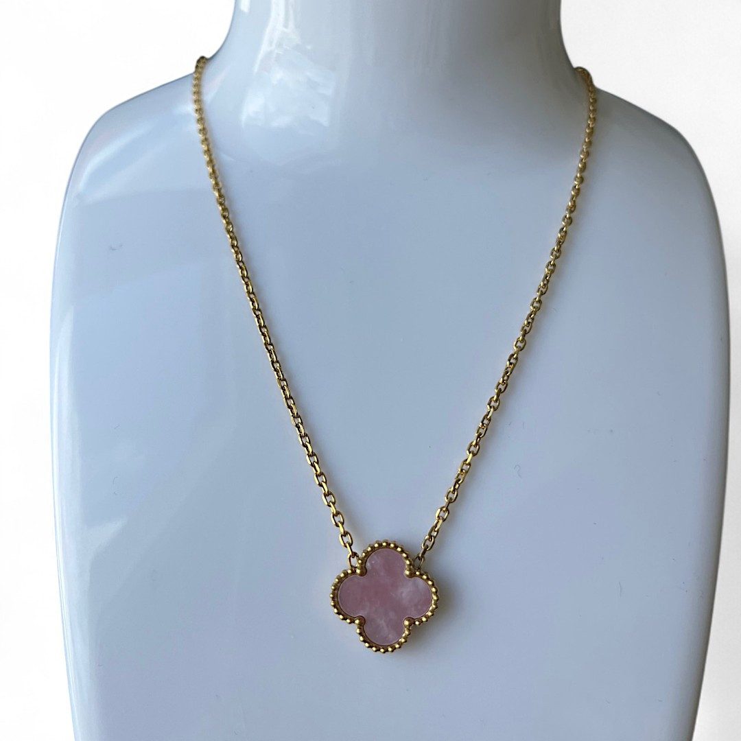 Medusa Accessoires Charm-Kette Rosy Kleeblatt Halskette günstig online kaufen