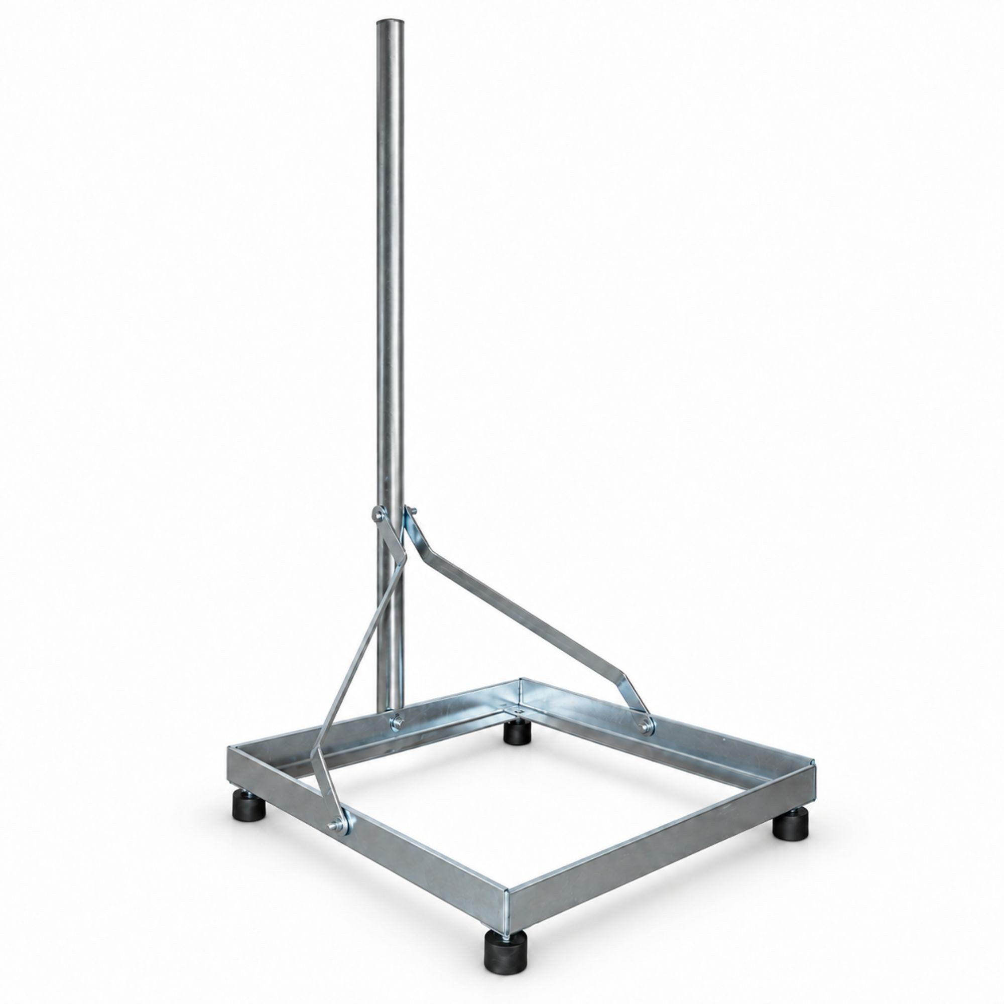 PremiumX SAT-Halterung Balkonständer 50x50cm Stahl 1m Mast SAT Flachdachständer