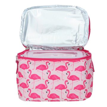 Ladelle Lunchbox Ladelle Porta Lunchset Flamingo Fun Kühltasche Kühlakku 2, (1-tlg)