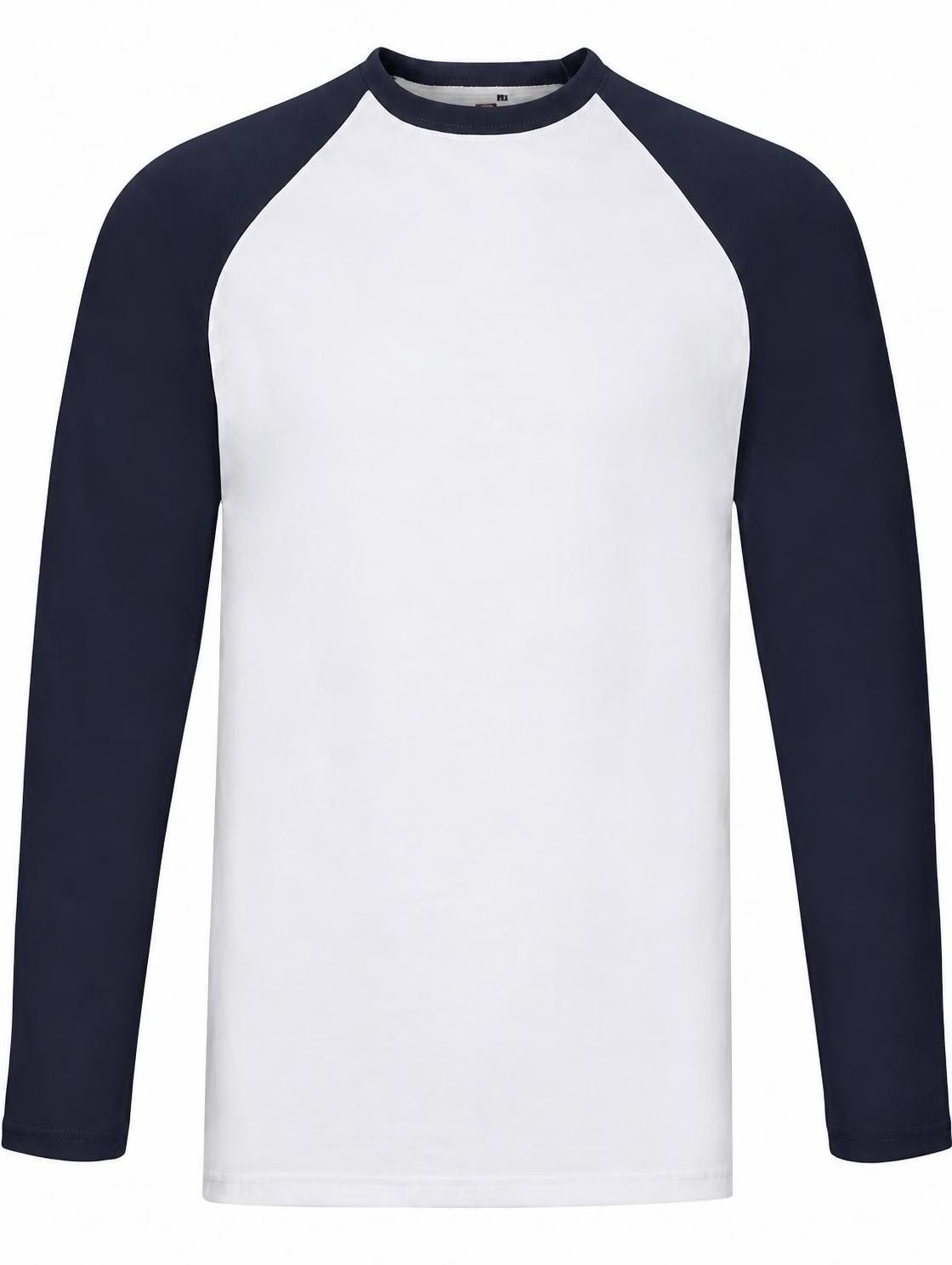 Fruit of the Loom Langarmshirt Long Sleeve Baseball Herren T-Shirt