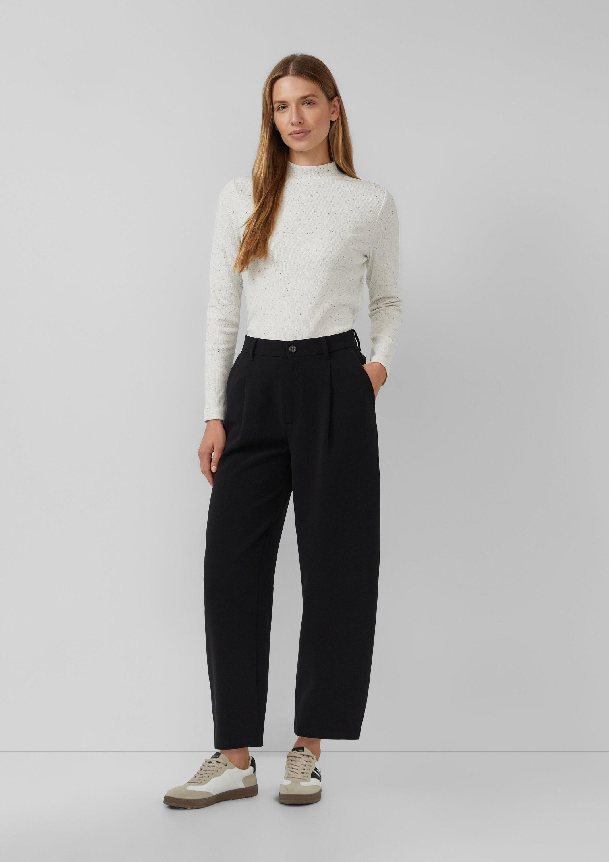 s.Oliver 7/8-Hose Hose Barrel-Leg-Hose mit Bundfalten günstig online kaufen