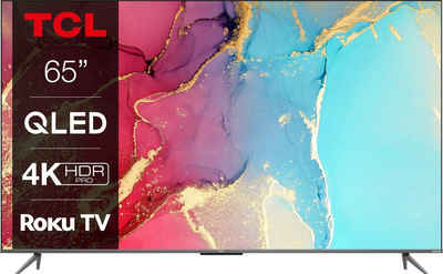 TCL 65RC630X1 QLED-Fernseher (164 cm/65 Zoll, 4K Ultra HD, Smart-TV, Roku TV, HDR Pro, HDR10+, Dolby Vision, Game Master, HDMI 2.1, ONKYO Sound, Metallgehäuse)
