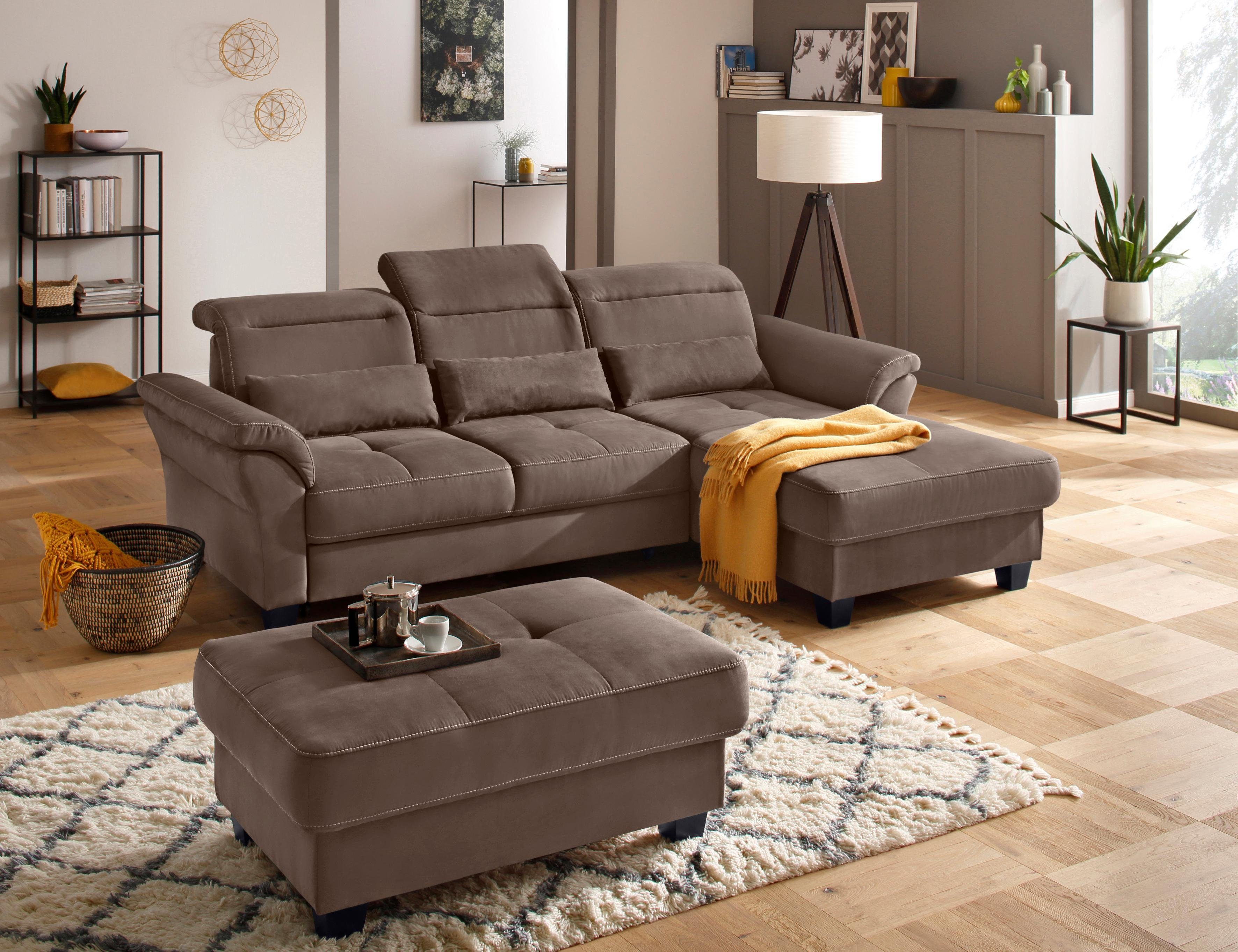 Home affaire Ecksofa Solvei L-Form, mit günstig online kaufen