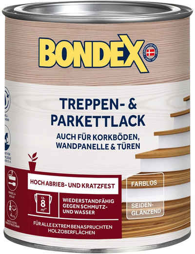 Bondex Treppen- und Parkettlack TREPPEN- & PARKETTLACK, farblos seidenglänzend, hoch abrieb- & kratzfest