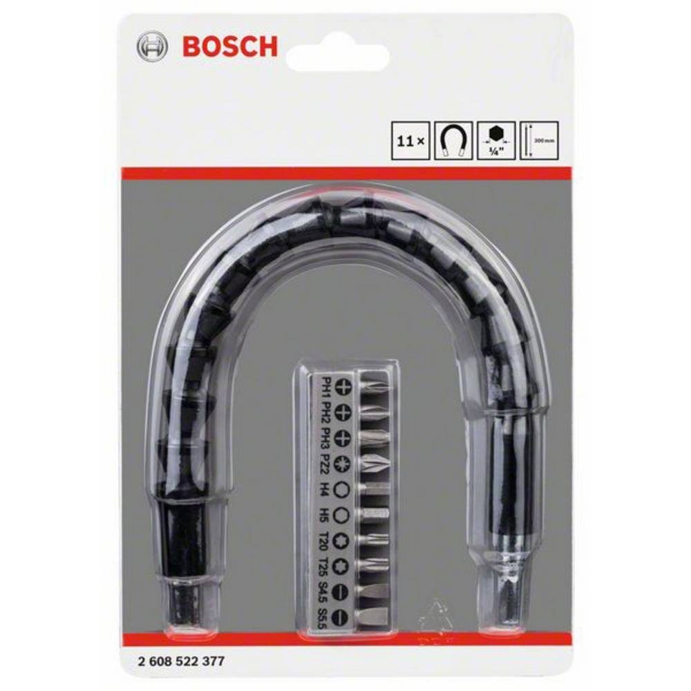 BOSCH Bit-Set Bit Set, 11-teilig, mit flexibler Verlängerung aus 2608522377