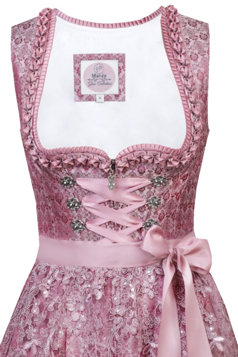MarJo Dirndl Mini Dirndl 2tlg. - NADINA - himbeer/mauve/rosé