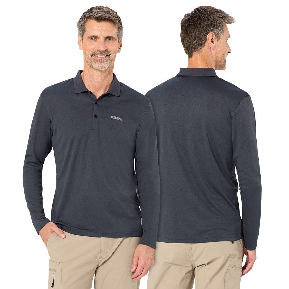 Regatta Professional Langarm-Poloshirt (Set, 3er-Pack) Hervorragender Feuchtigkeitstransport