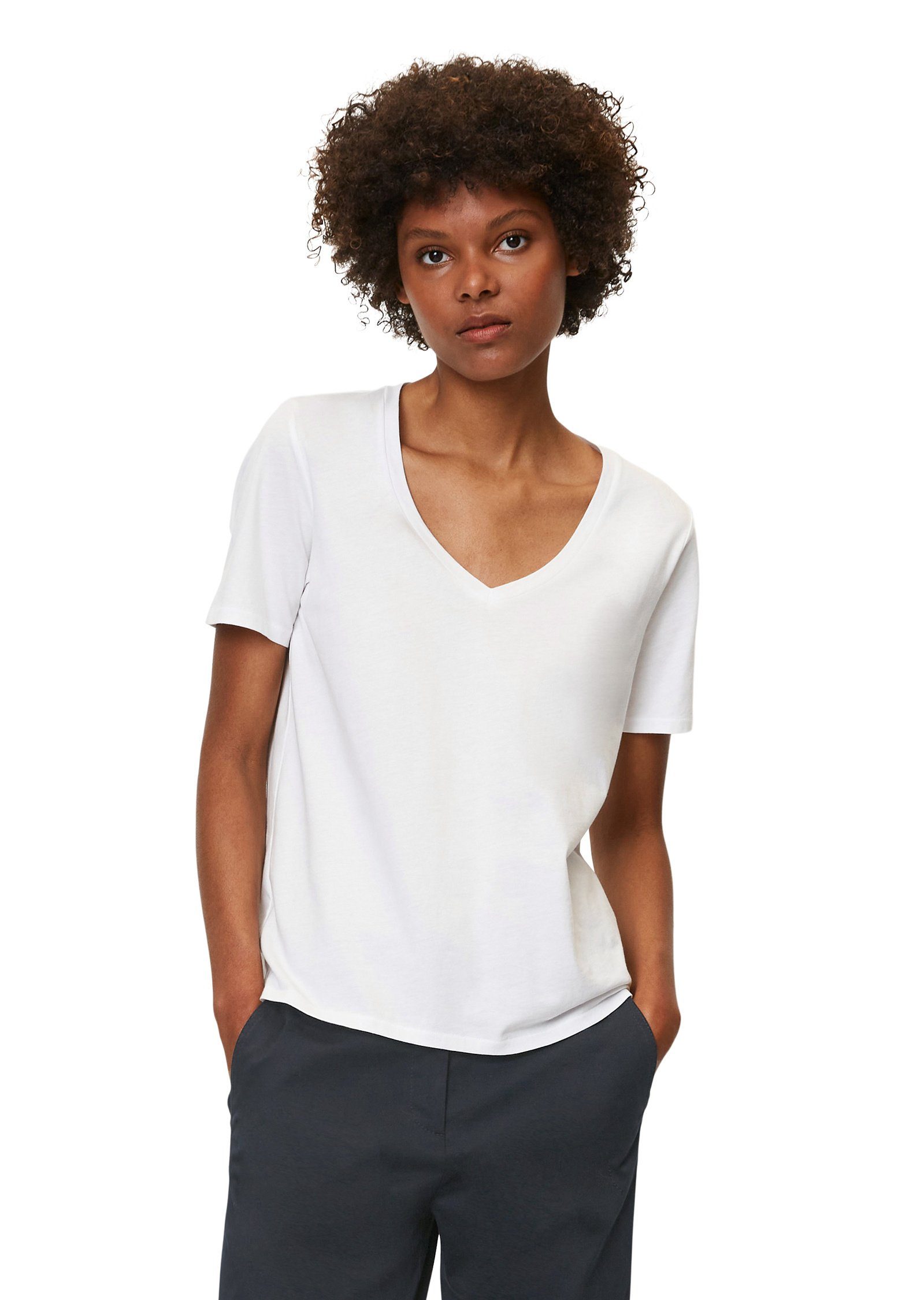 Marc O'Polo Cotton T-Shirt Organic weiß aus