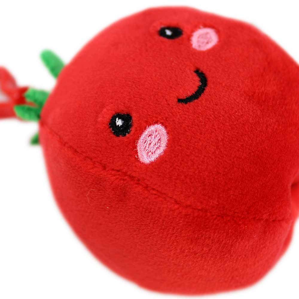PMS Plüschanhänger Obst und Gemüse Anhänger aus Plüsch mit Bagclip