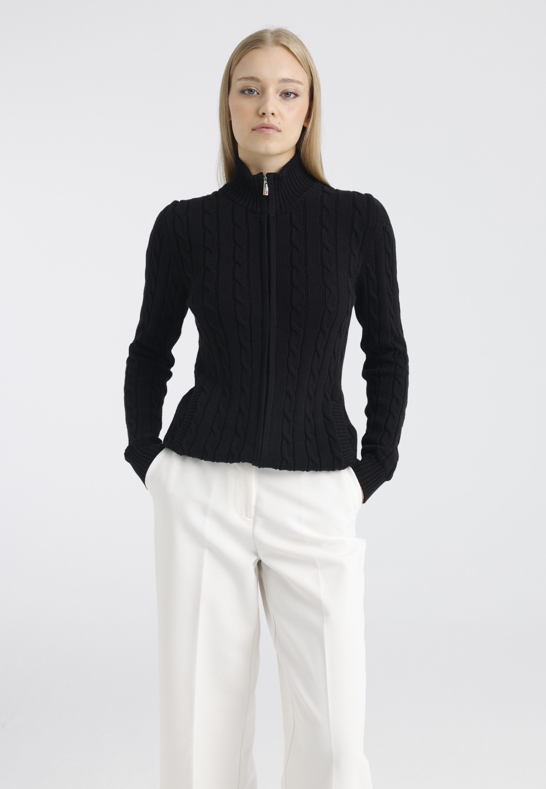 Felix Hardy Strickjacke Strickjacke mit Zopfmuster