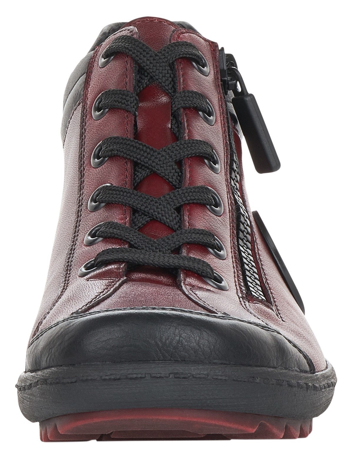 Remonte Schnürboots, Flats, Komfortschuh, Boots mit seitlichem Reißverschluss