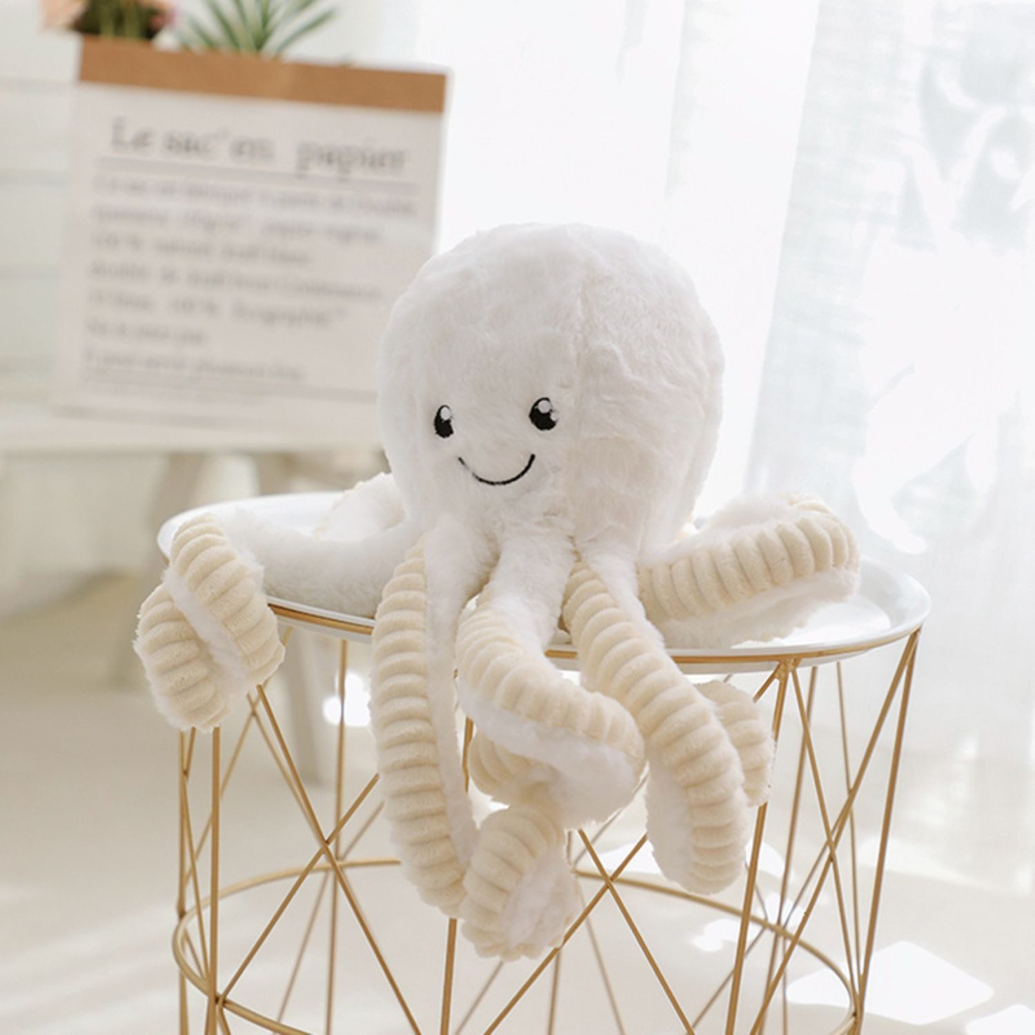 Tinisu Plüschfigur Süßes Oktopus Plüschtier - Weiches Kuscheltier für Kinder