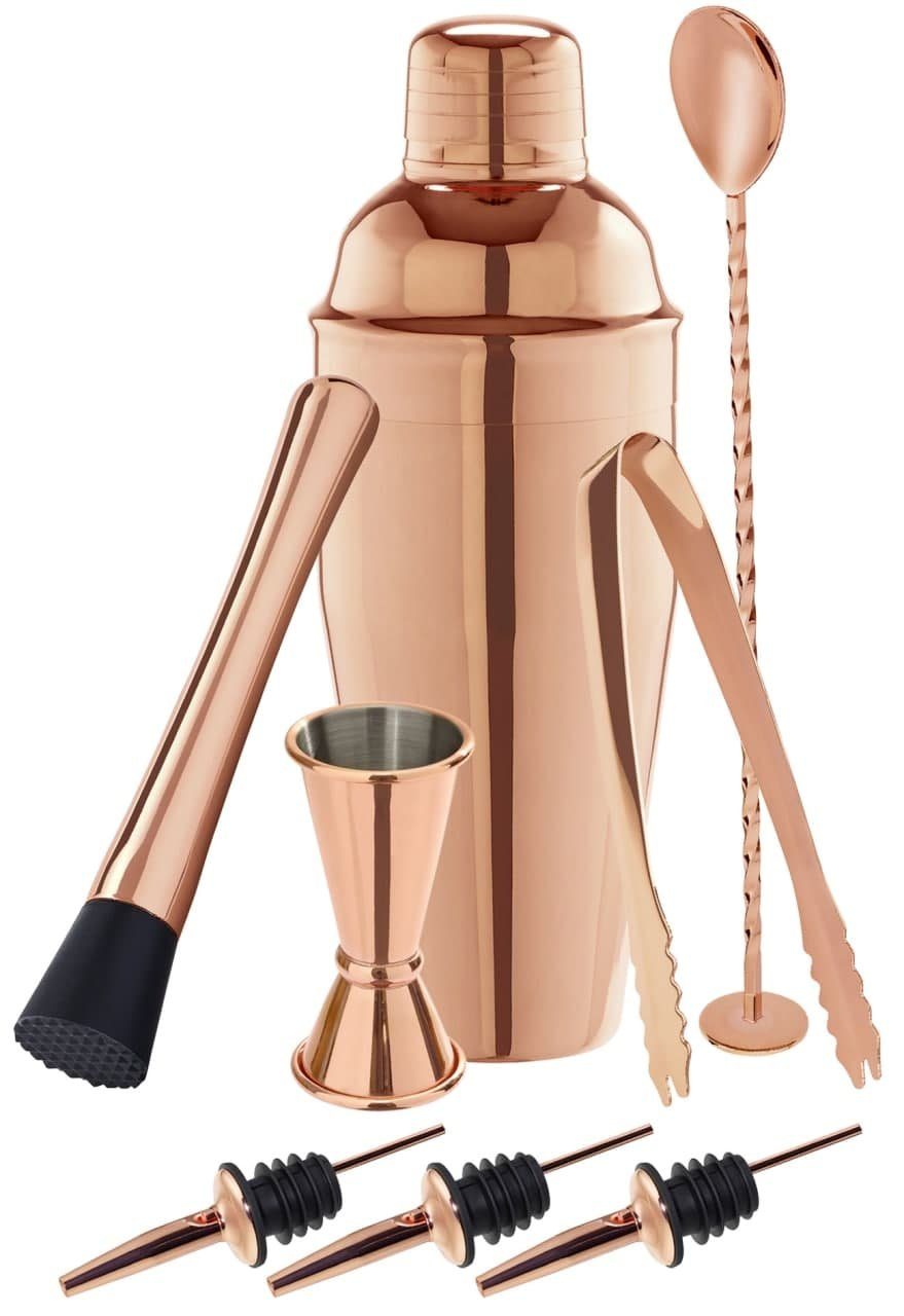 Cocktail-Set Cocktail-Set 8-teilig in einer Geschenkbox - Kupfer Optik