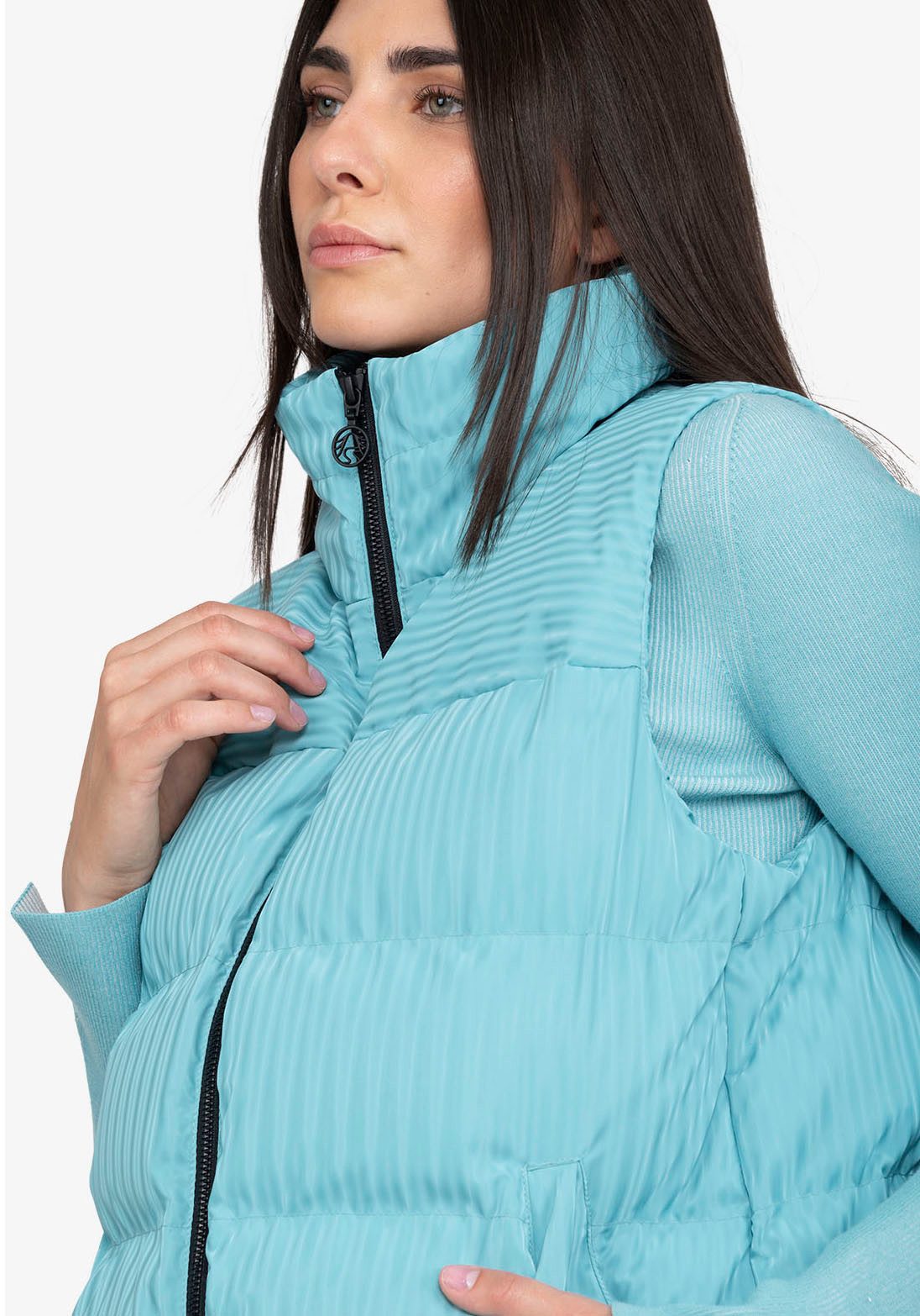 Sportalm Kitzbühel Steppweste mit kontrastfarbenen Reißverschluss