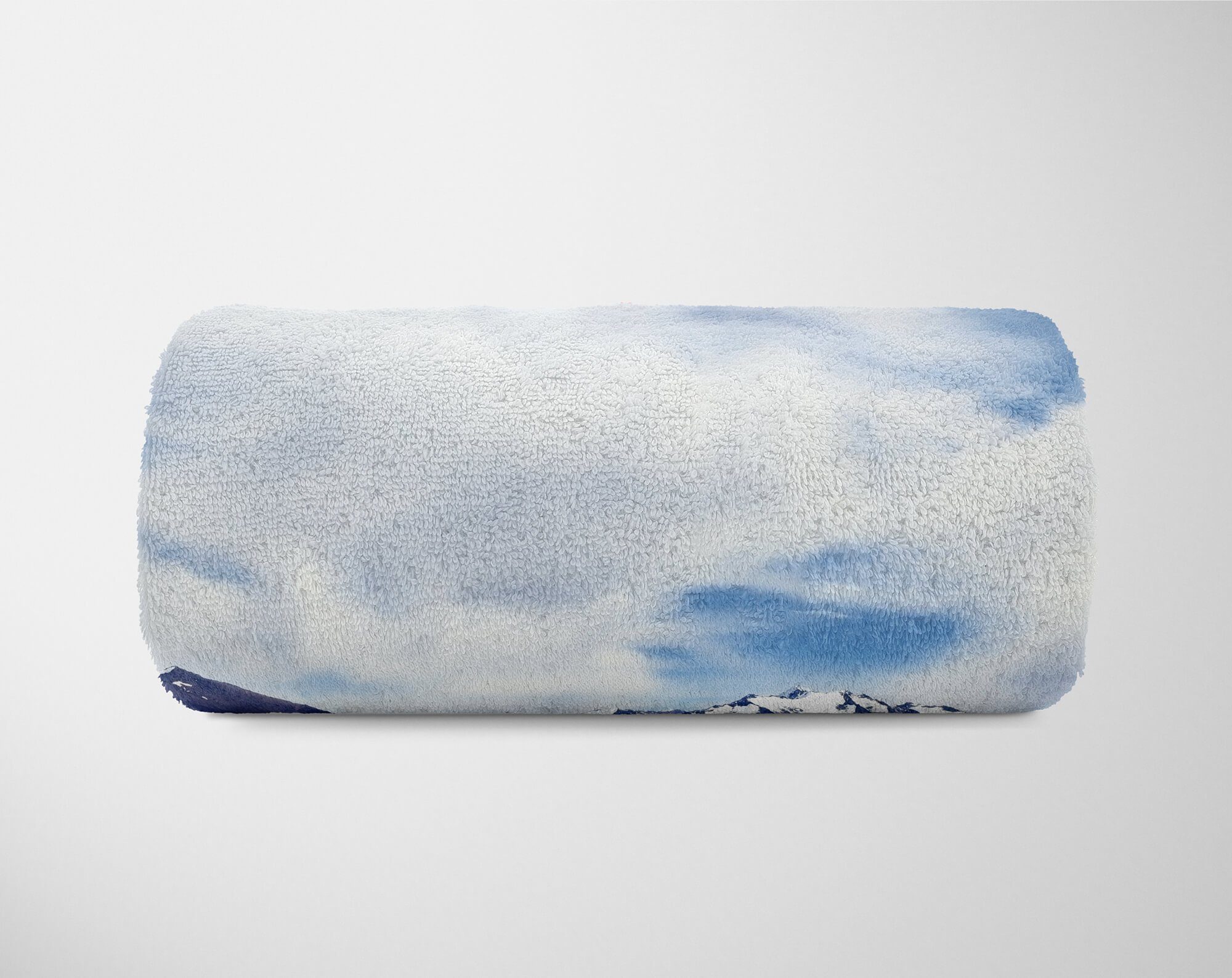 Sinus Art Handtücher Handtuch Handtuch mit Fotomotiv (1-St), Saunatuch Baumwolle-Polyester-Mix Bergsee Kuscheldecke Strandhandtuch Berge Anden