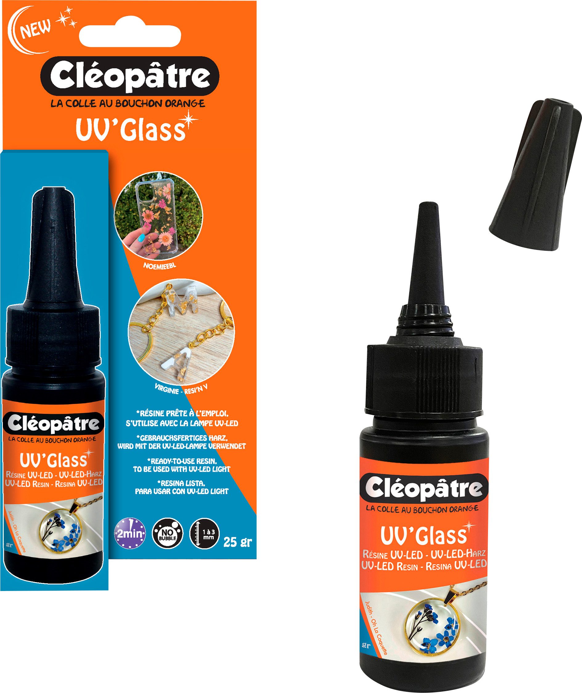Cléopâtre Modellierwerkzeug UV-Gießharz 'Cléopâtre Resin UV'Glass', 25 oder 100g auswählbar