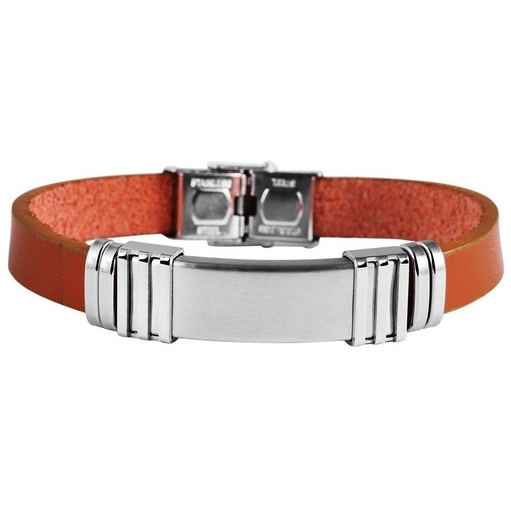 Adelia´s Armreif Armband – Armreif aus Leder 21,5 cm, Zum Verschenken – ideal zum Valentinstag