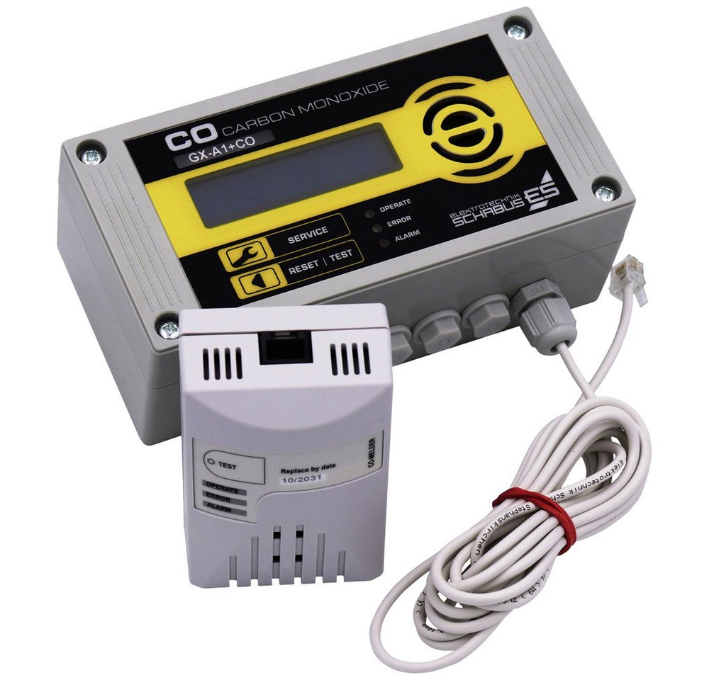 Thumbnail - Elektrotechnik Schabus Schabus GX-A1+CO Kohlenmonoxid-Melder mit externem Sensor netzbetrieb Gasmelder
