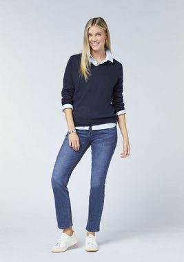 Polo Sylt Straight-Jeans mit dezenter Waschung und Stretch (1-tlg)