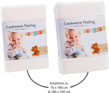 Kinderdecke Kuscheldecke Kids, liebling, Cashmere Feeling Kinderdecke, Premium Sofa Decke, warme Wohndecke