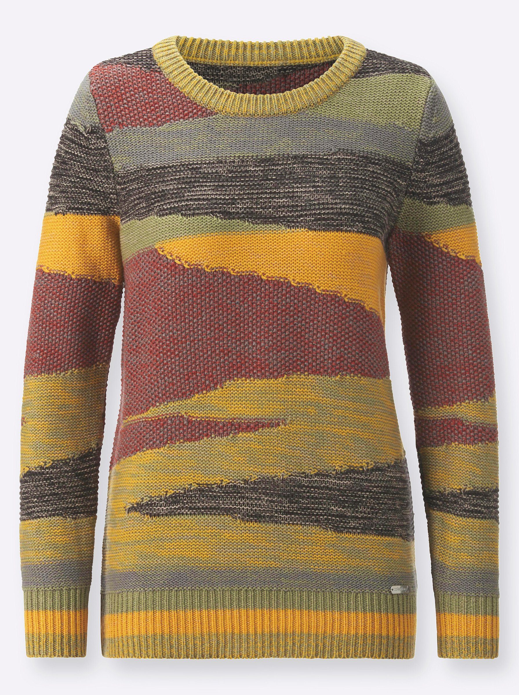 Witt Strickpullover Pullover Langarm Mustermix gestrickt
