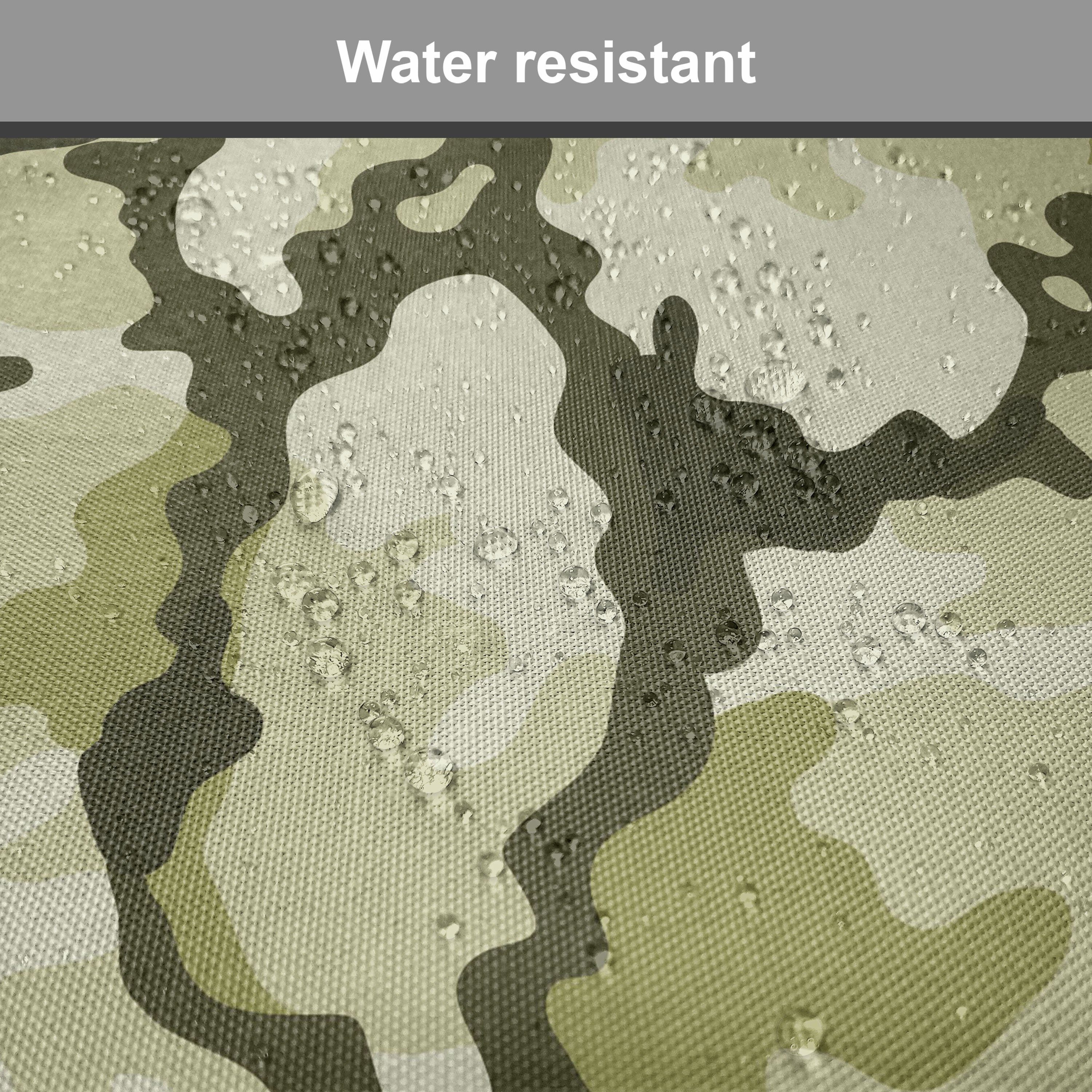 Stuhlkissen Jungle Grün für Dekoratives Camouflage-Design Küchensitze, Kissen Riemen Abakuhaus mit wasserfestes