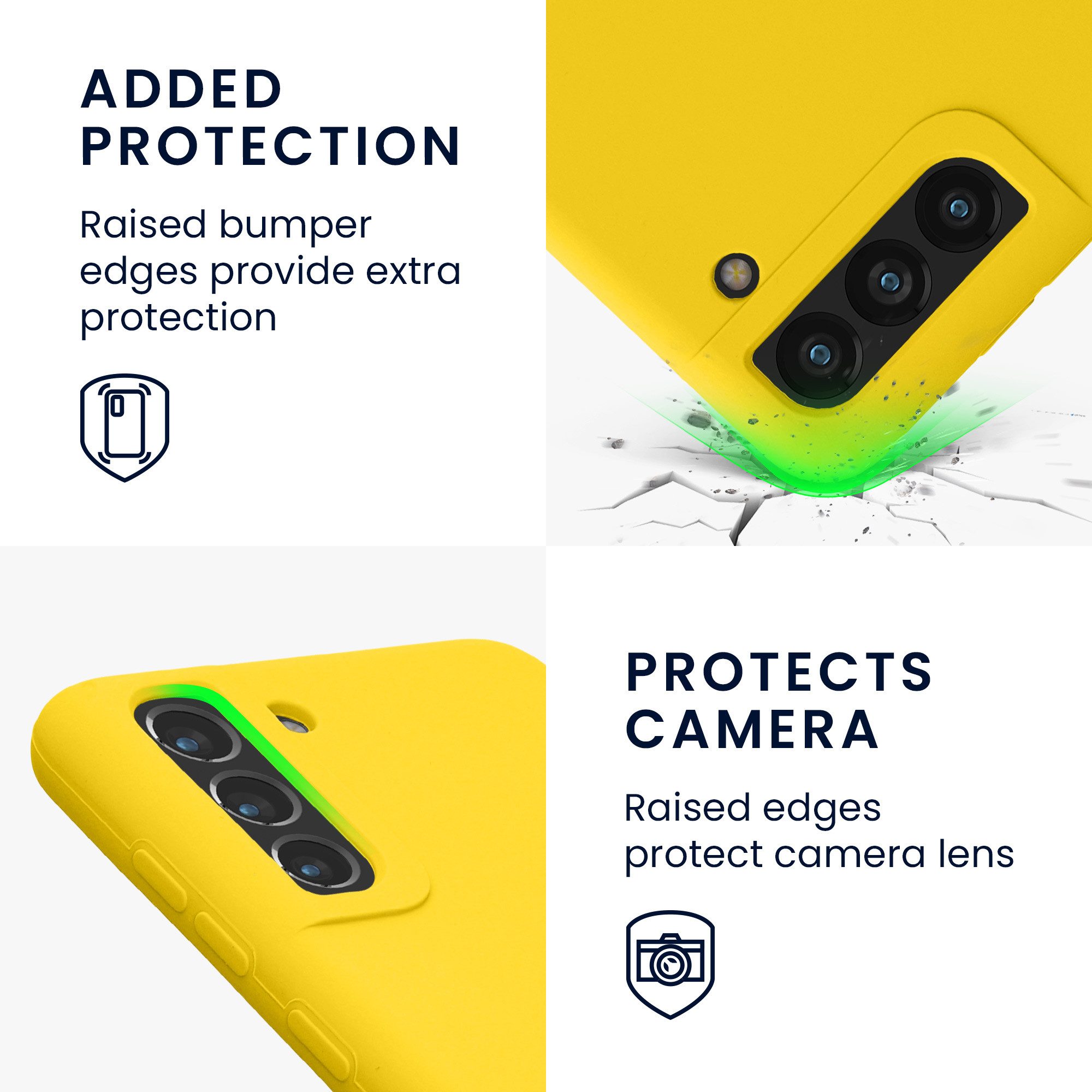 kwmobile Handyhülle Handyhülle für Samsung Galaxy S21 FE Hülle, Weiches Handy Silikon Case - Schutzhülle Cover