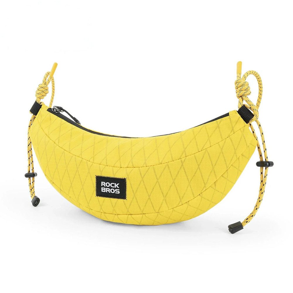 ROCKBROS Fahrradtasche Lenkertasche Umhängetasche Bananentasche (Spar-Set, 1-tlg., 1, 8 l leicht), 2-in-1 Lenker- & Umhängetasche, 1,8 l, 75 g