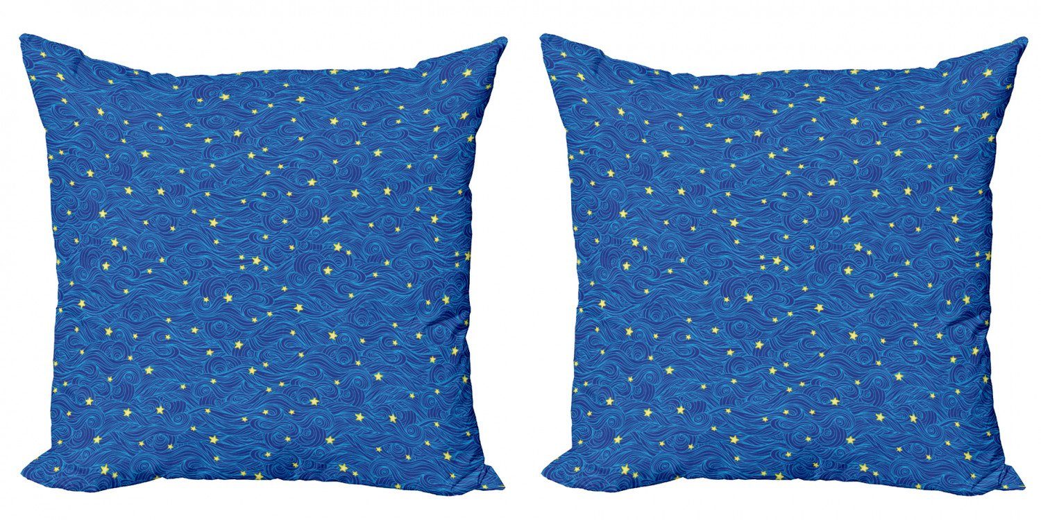 Doppelseitiger Sternenklare Abakuhaus Galaxy Accent (2 Nacht Kissenbezüge Digitaldruck, Stück), Zusammenfassung Modern