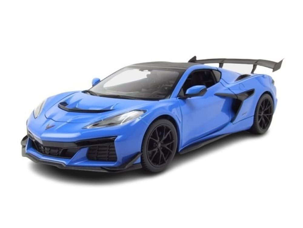 Maisto® Modellauto Chevrolet Corvette ZR1 Coupe blau metallic, Maßstab 1:18